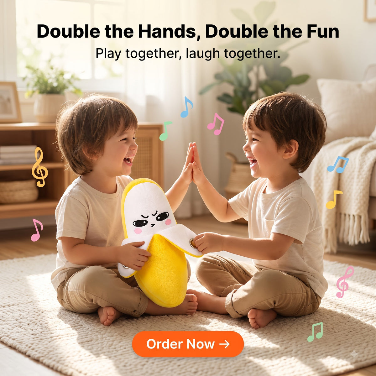 Banana Piano Plush Musical Toy - Interactive Sensory Toy for Kids