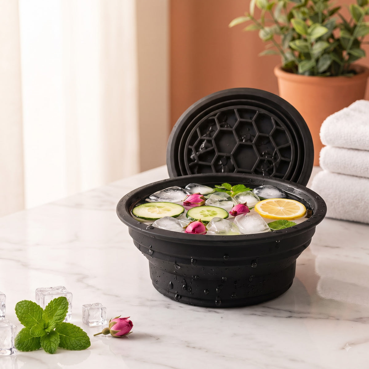 Foldable Face Ice Bowl therapy