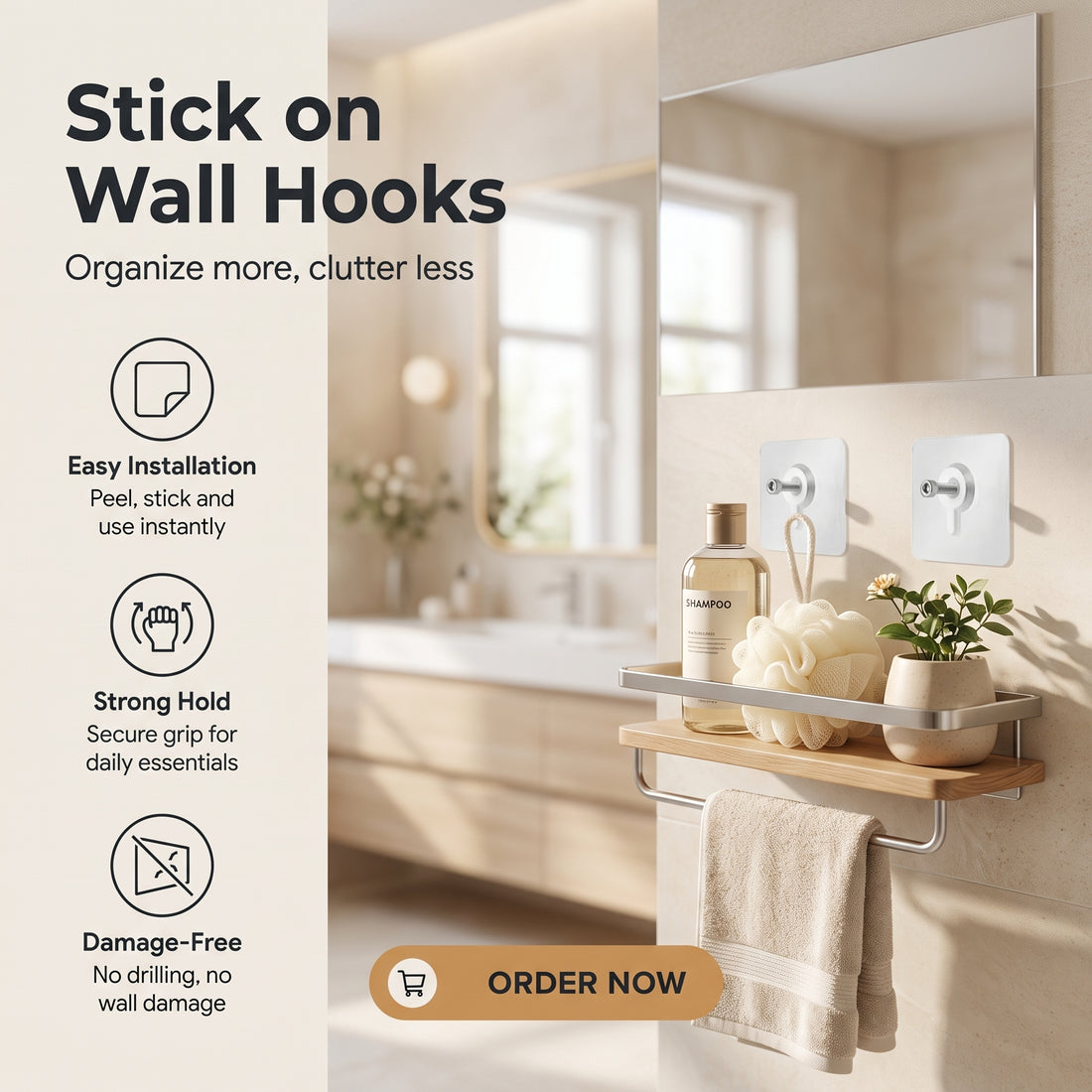 Stick on Wall Hooks
