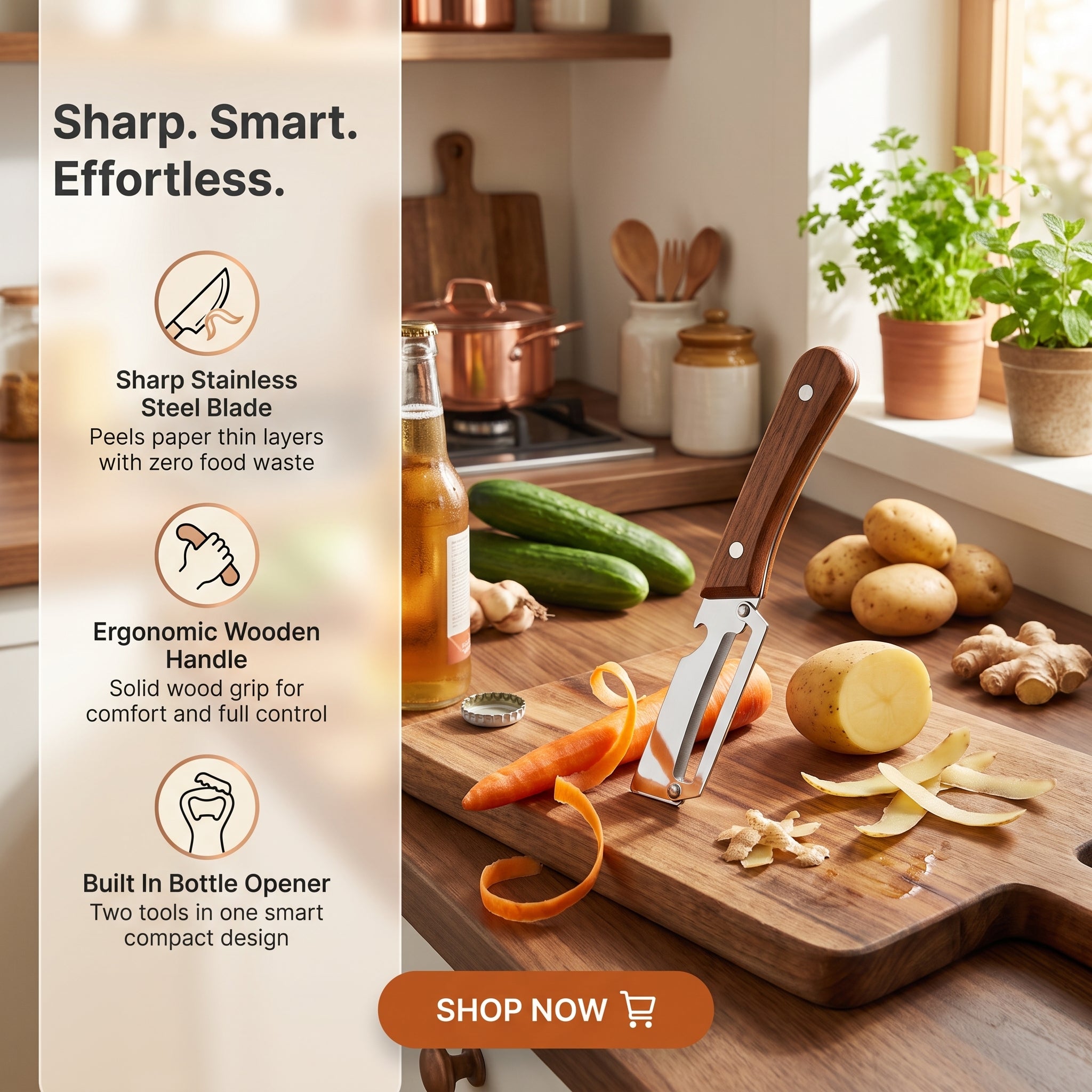 2 in 1 Peeler Knife