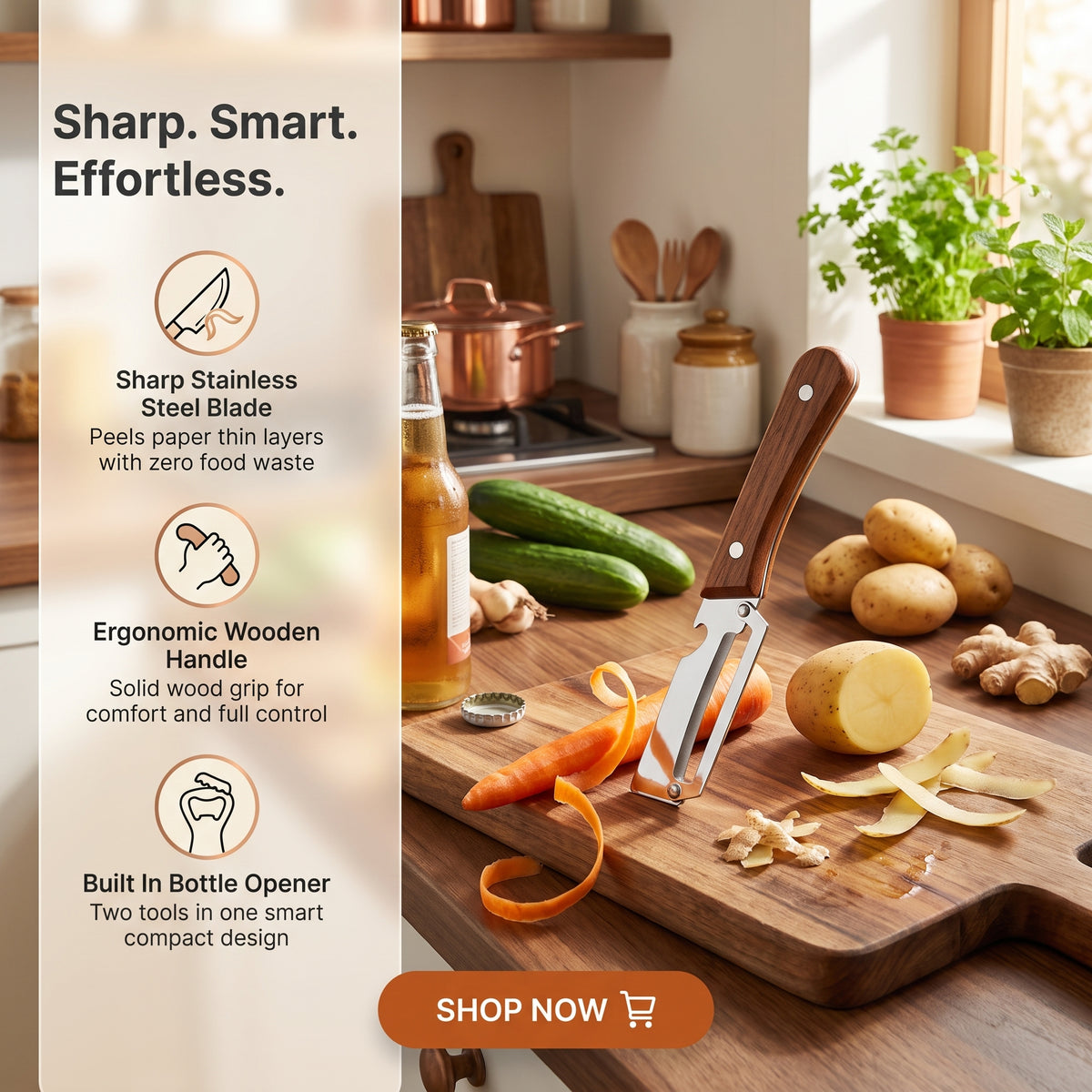 2 in 1 Peeler Knife