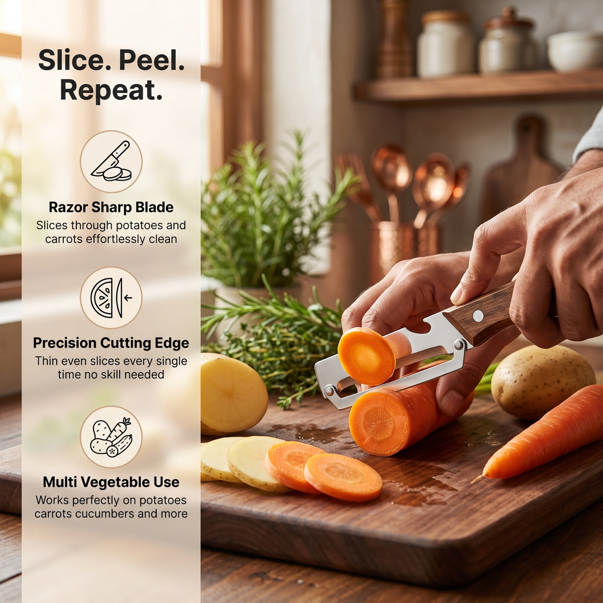 2 in 1 Peeler Knife