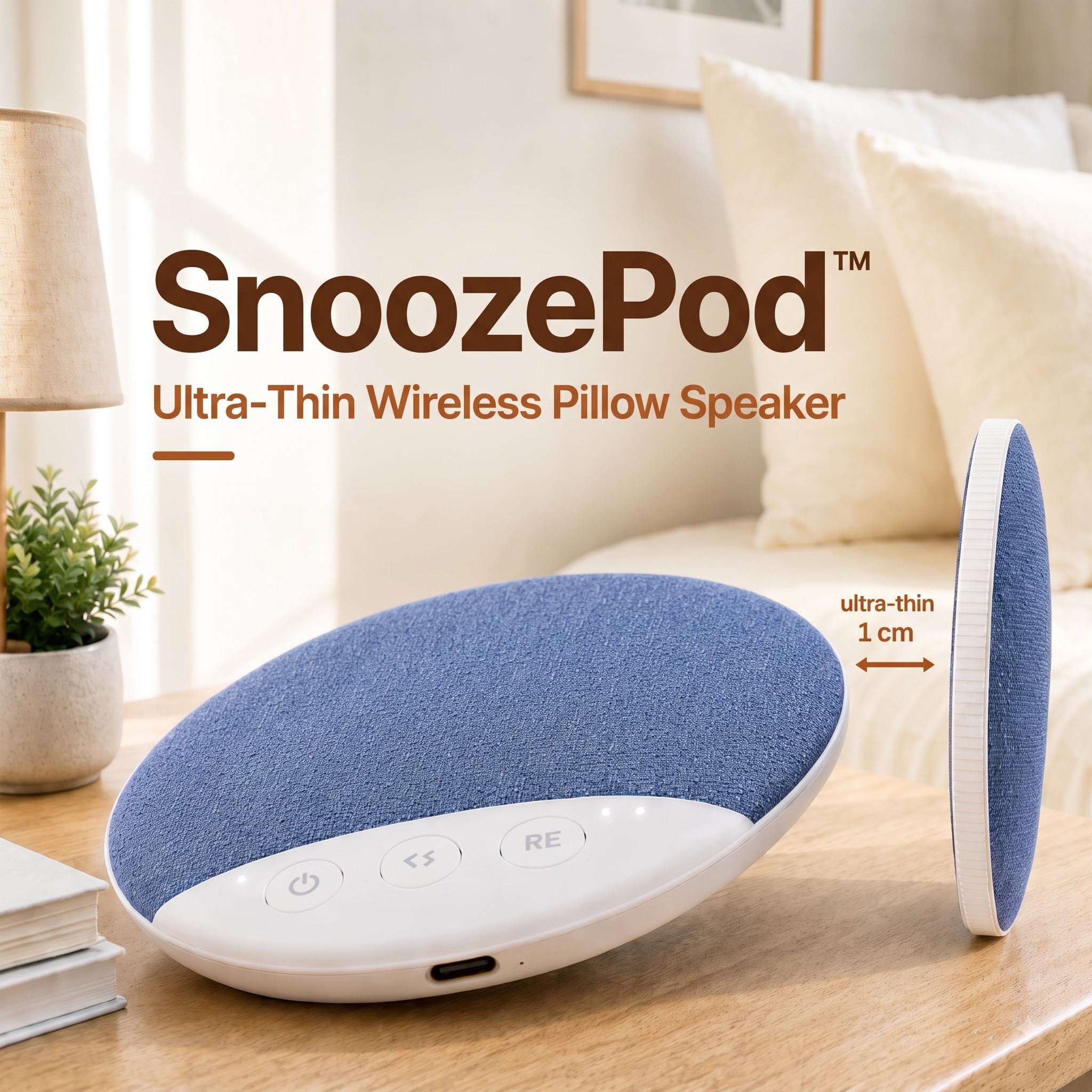 SnoozePod-Bluetooth Pillow Speaker for Sleeping