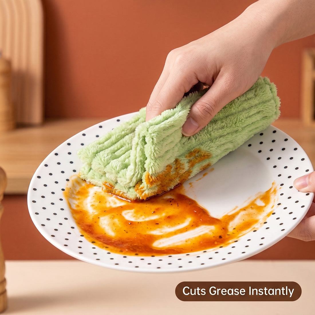 Coral Fleece Reusable Kitchen Cleaning Cloth