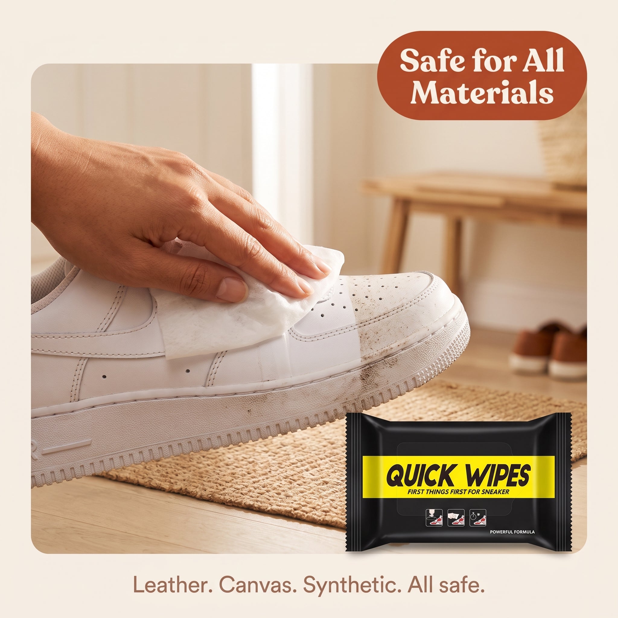 Quick Shoe Cleaning Wipes