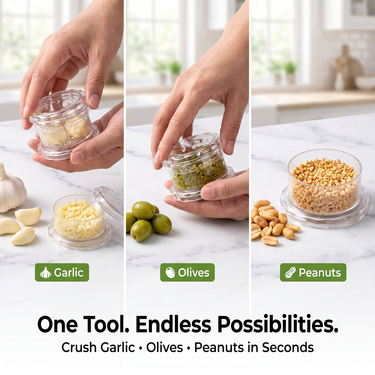 Easy-Twist Garlic Crusher
