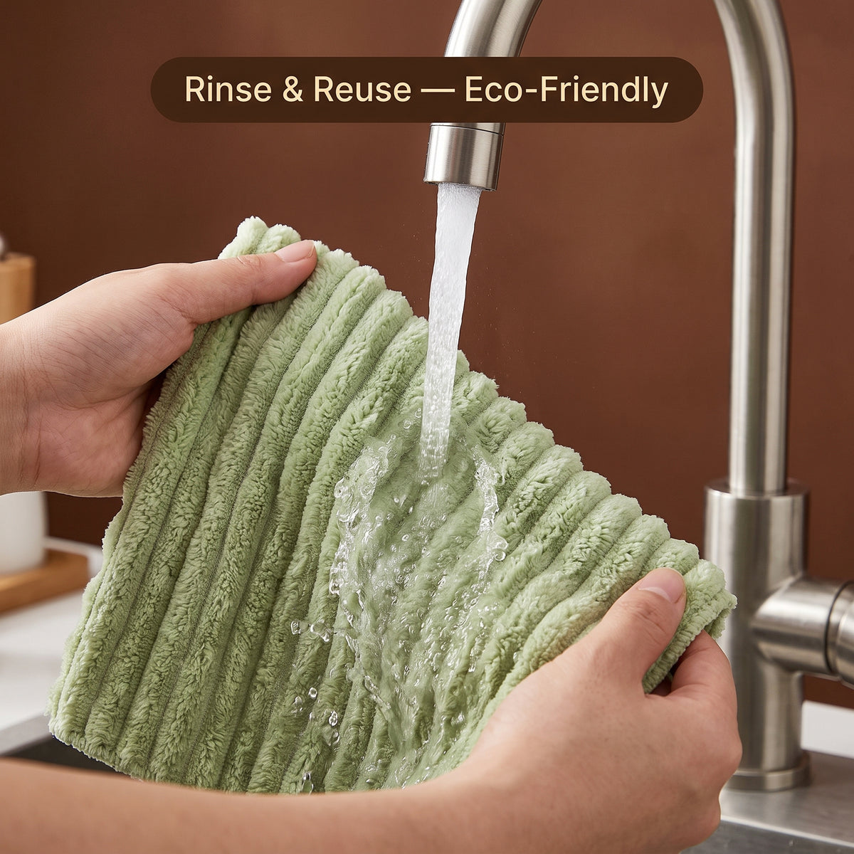 Coral Fleece Reusable Kitchen Cleaning Cloth