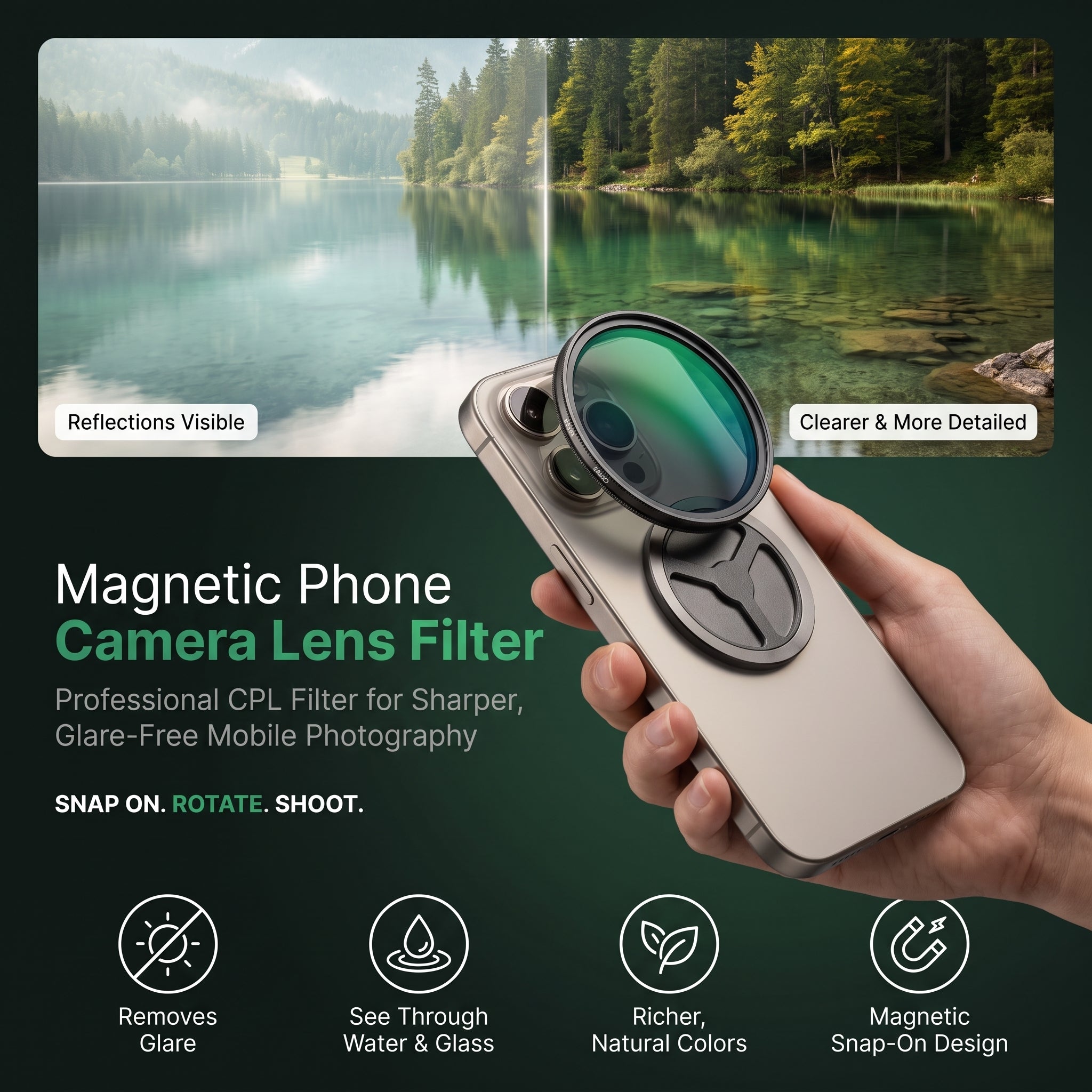 Magnetic Phone Camera Lens Filter