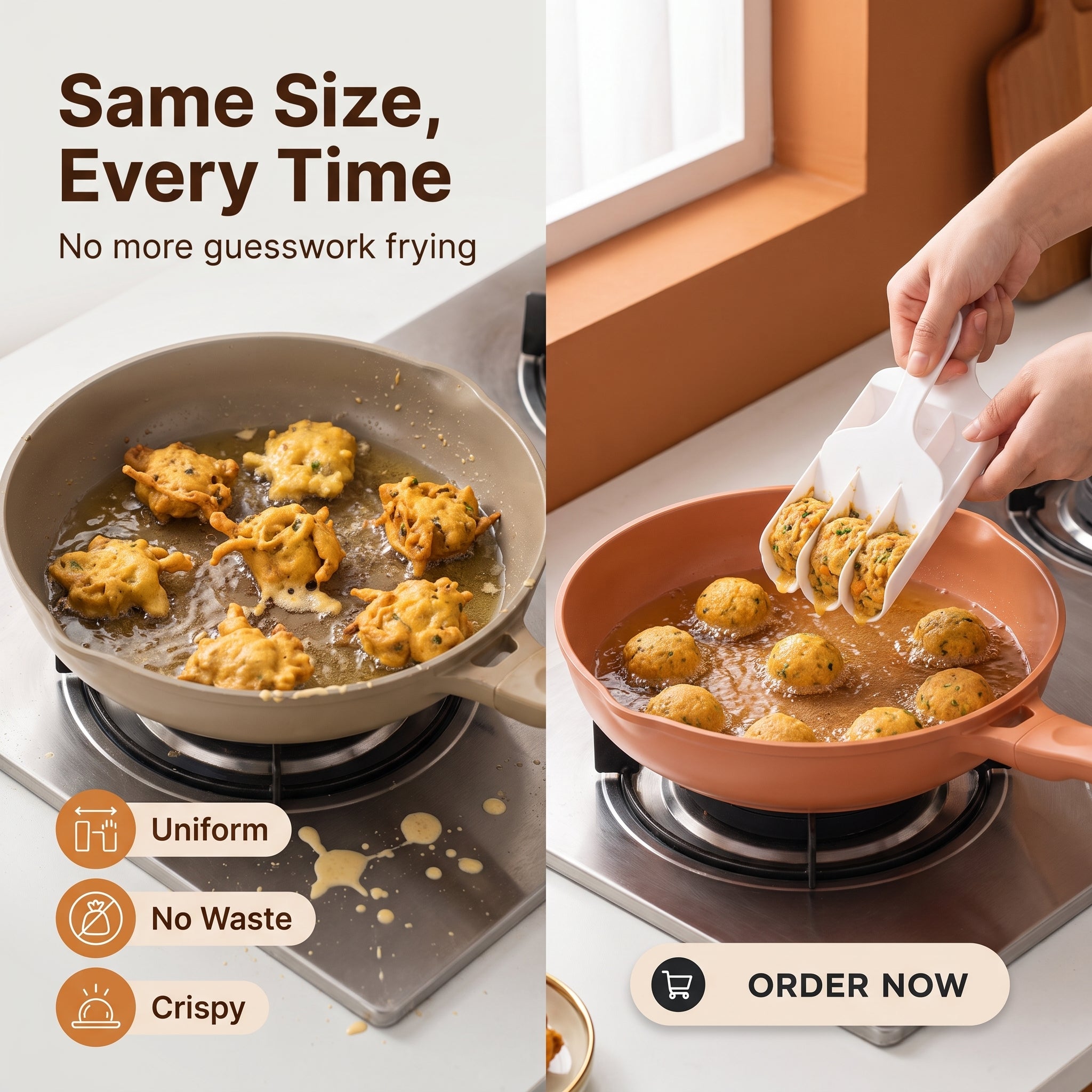 Round Pakora Maker Spoon