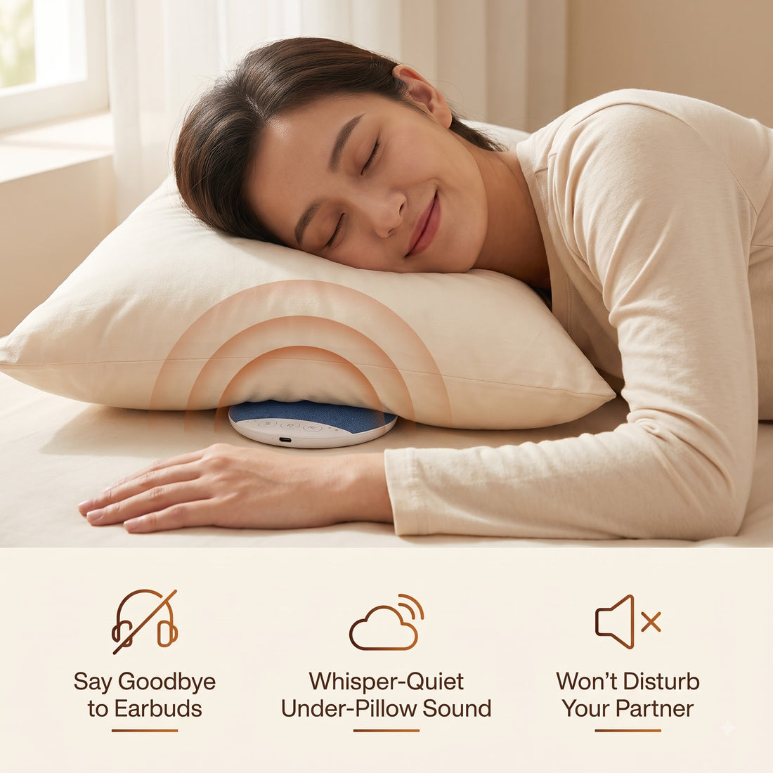 SnoozePod-Bluetooth Pillow Speaker for Sleeping