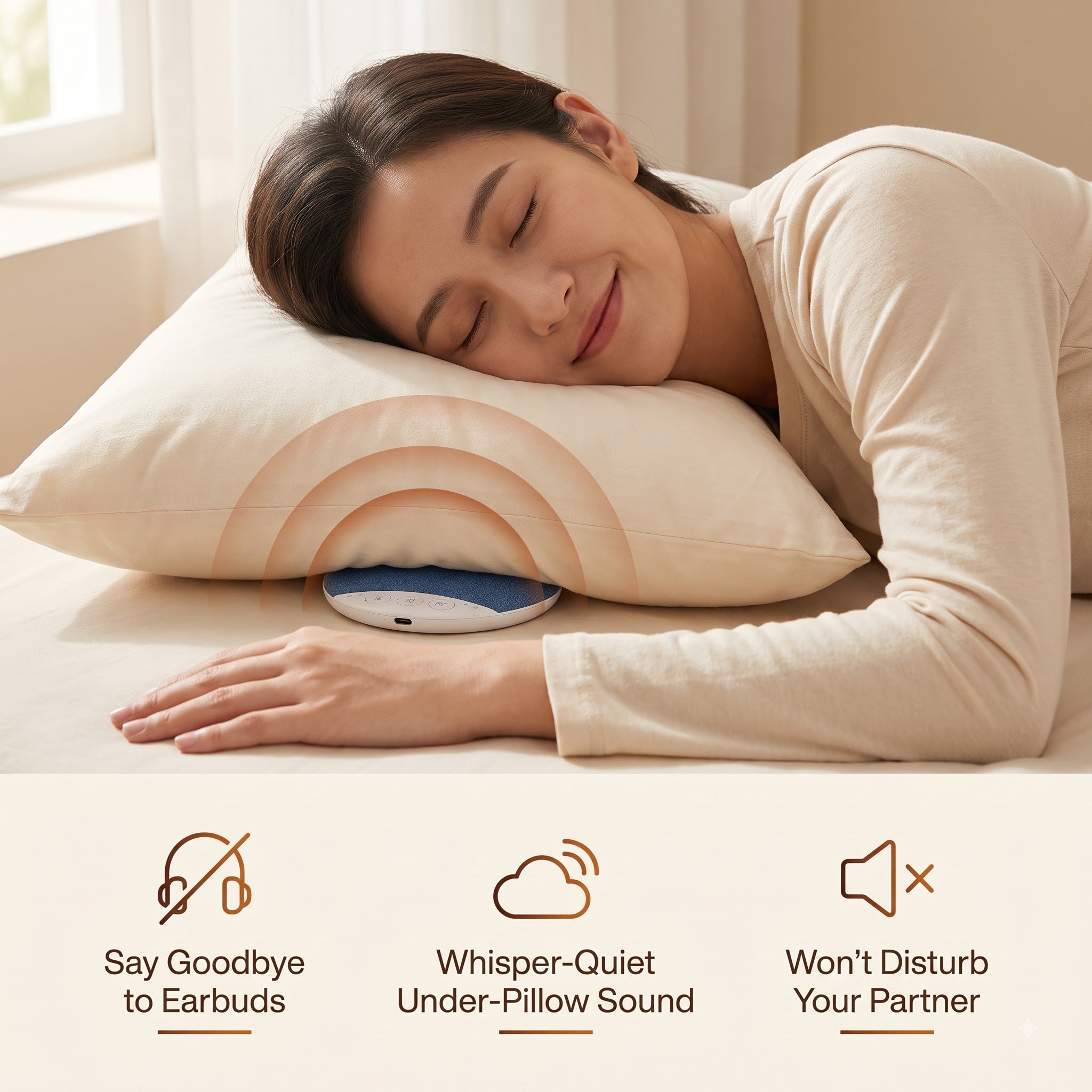 SnoozePod-Bluetooth Pillow Speaker for Sleeping