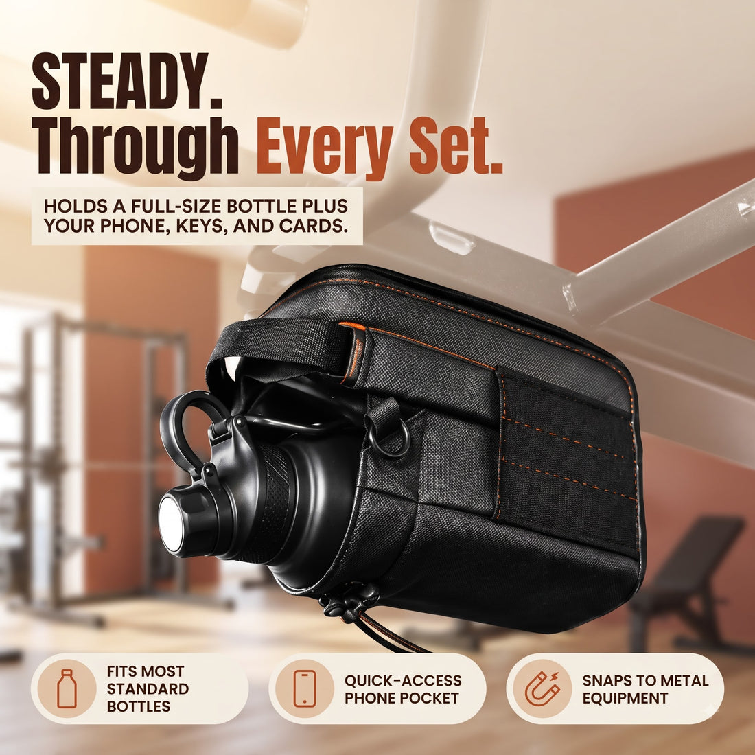 FitMag Pro - Magnetic Crossbody fitness sling bag