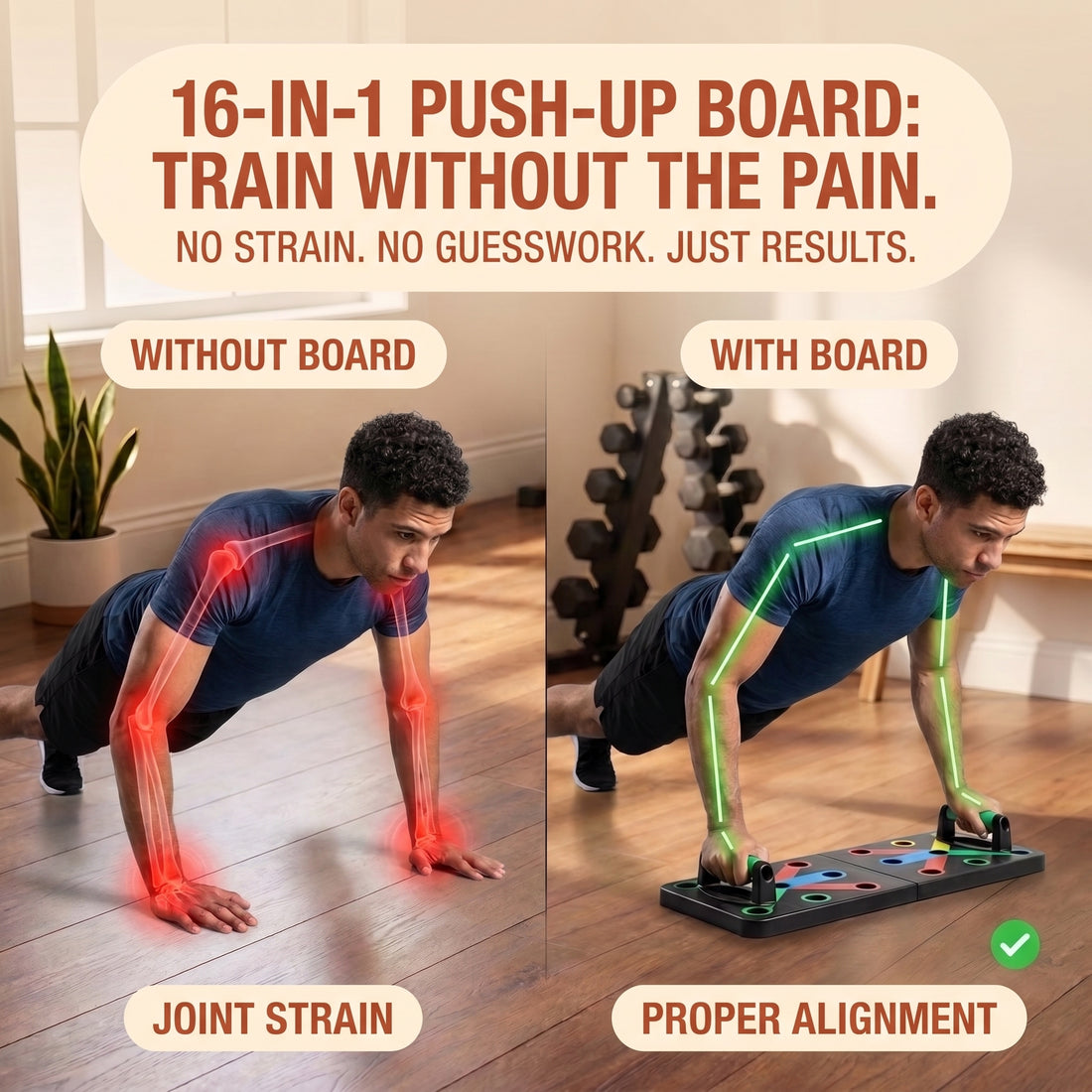 16-in-1 Push Up Board