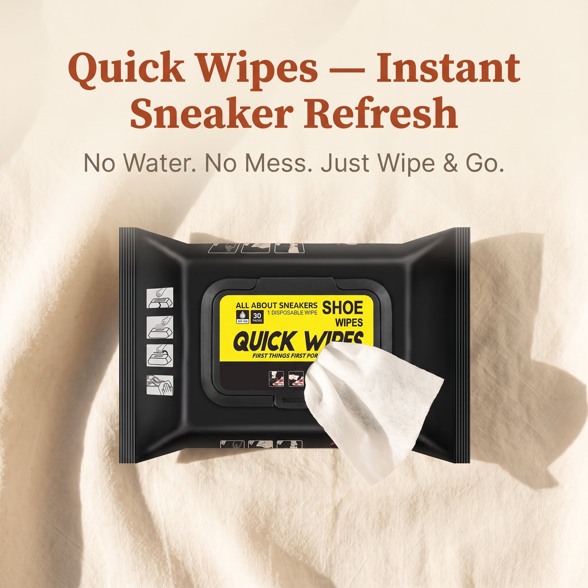 Quick Shoe Cleaning Wipes