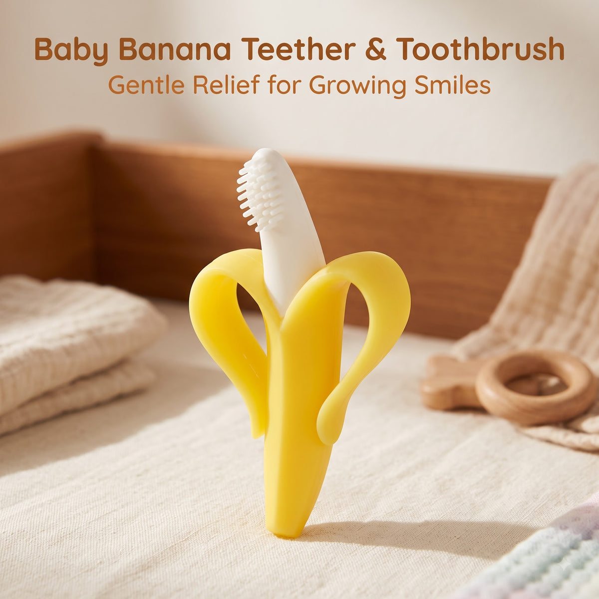 Baby Banana Teether - Soft teether toy