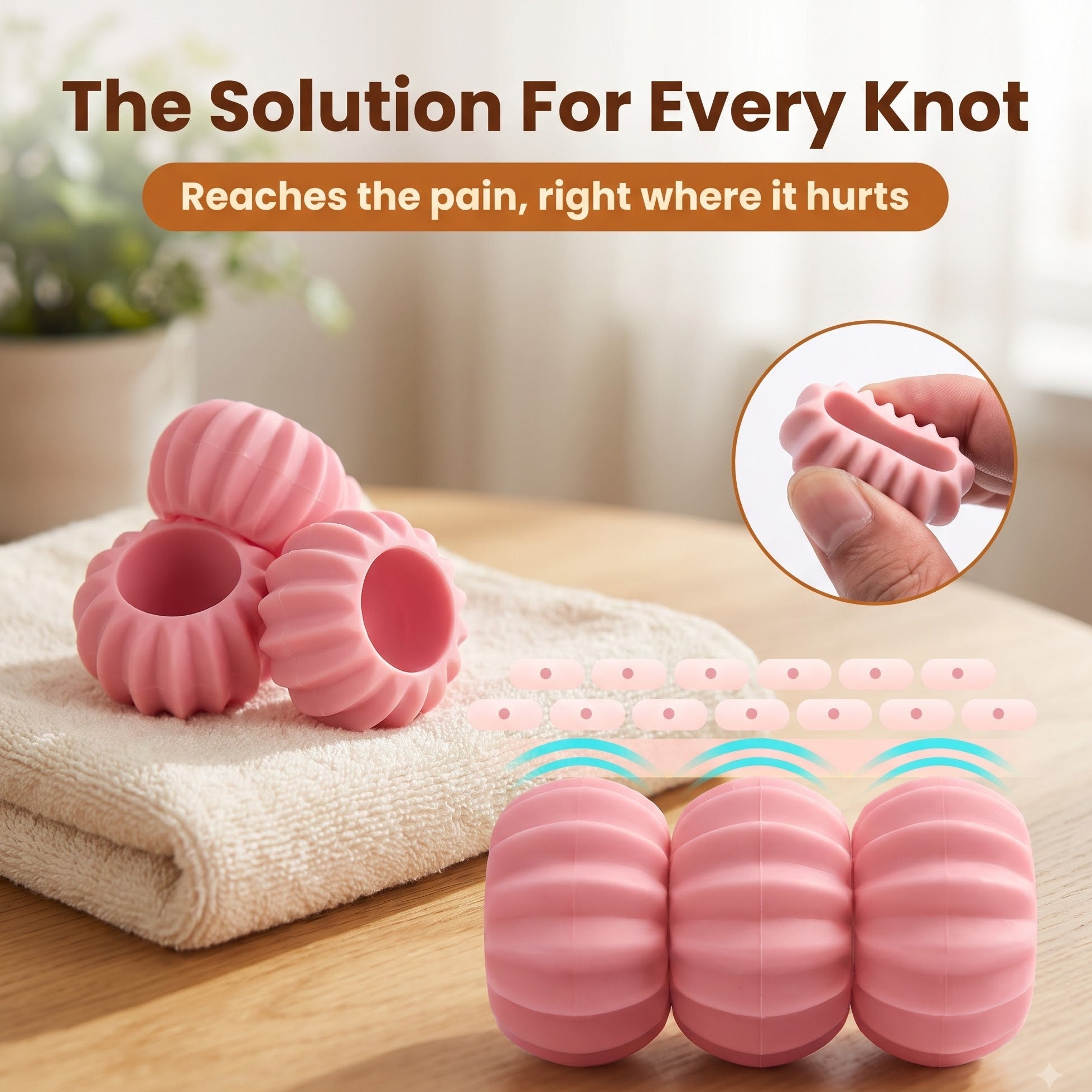 Body Massager Roller – Handheld Deep Tissue Pain Relief Tool