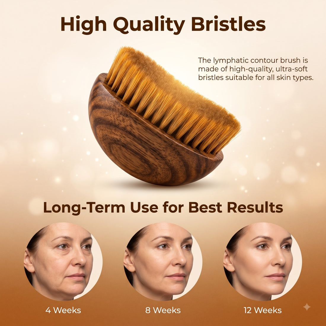 ContourLift Pro Ultra-Soft Bristle Lymphatic Face Brush  | 2-in-1 Depuff & Sculpt