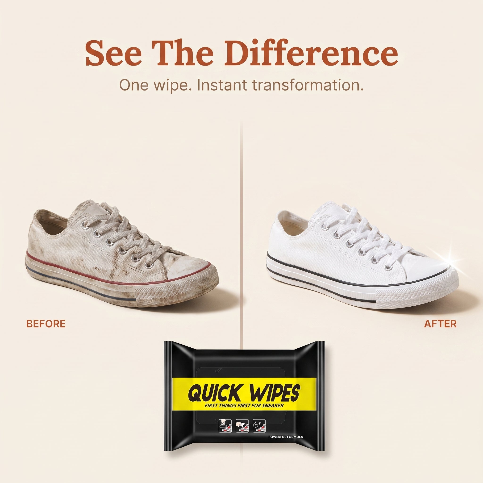 Quick Shoe Cleaning Wipes