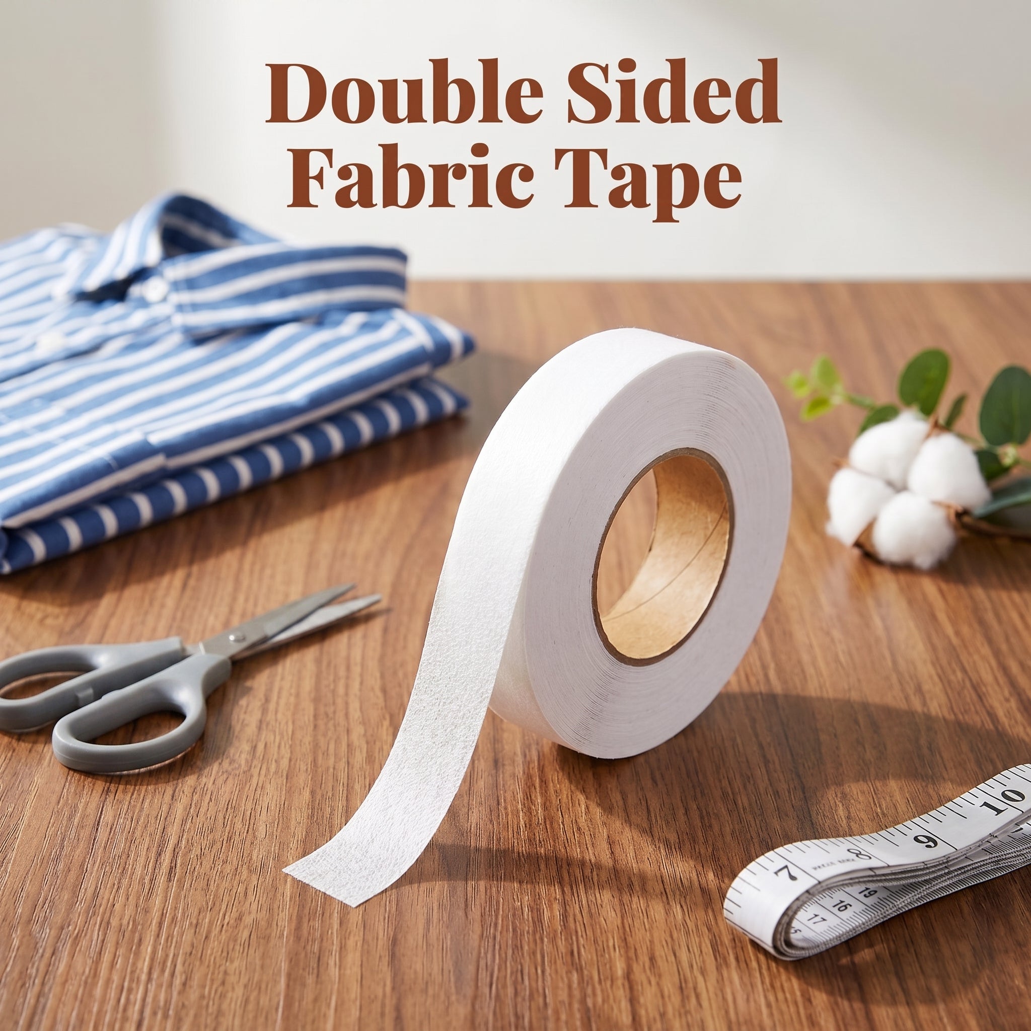 Double Sided Fabric Tape | No-Sew Iron-On Hem Tape – 100 Yds