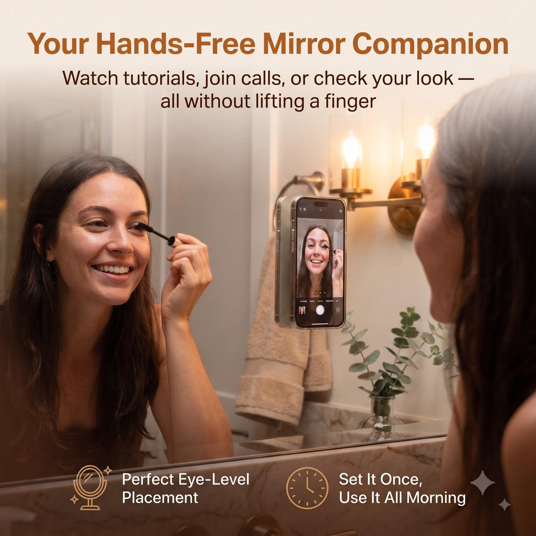 Silicone Suction Phone Holder-Suction Grip Pad for Selfie, Vlogging & Smooth Surface Mounting