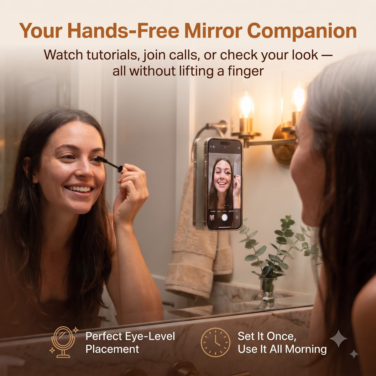 Silicone Suction Phone Holder-Suction Grip Pad for Selfie, Vlogging & Smooth Surface Mounting