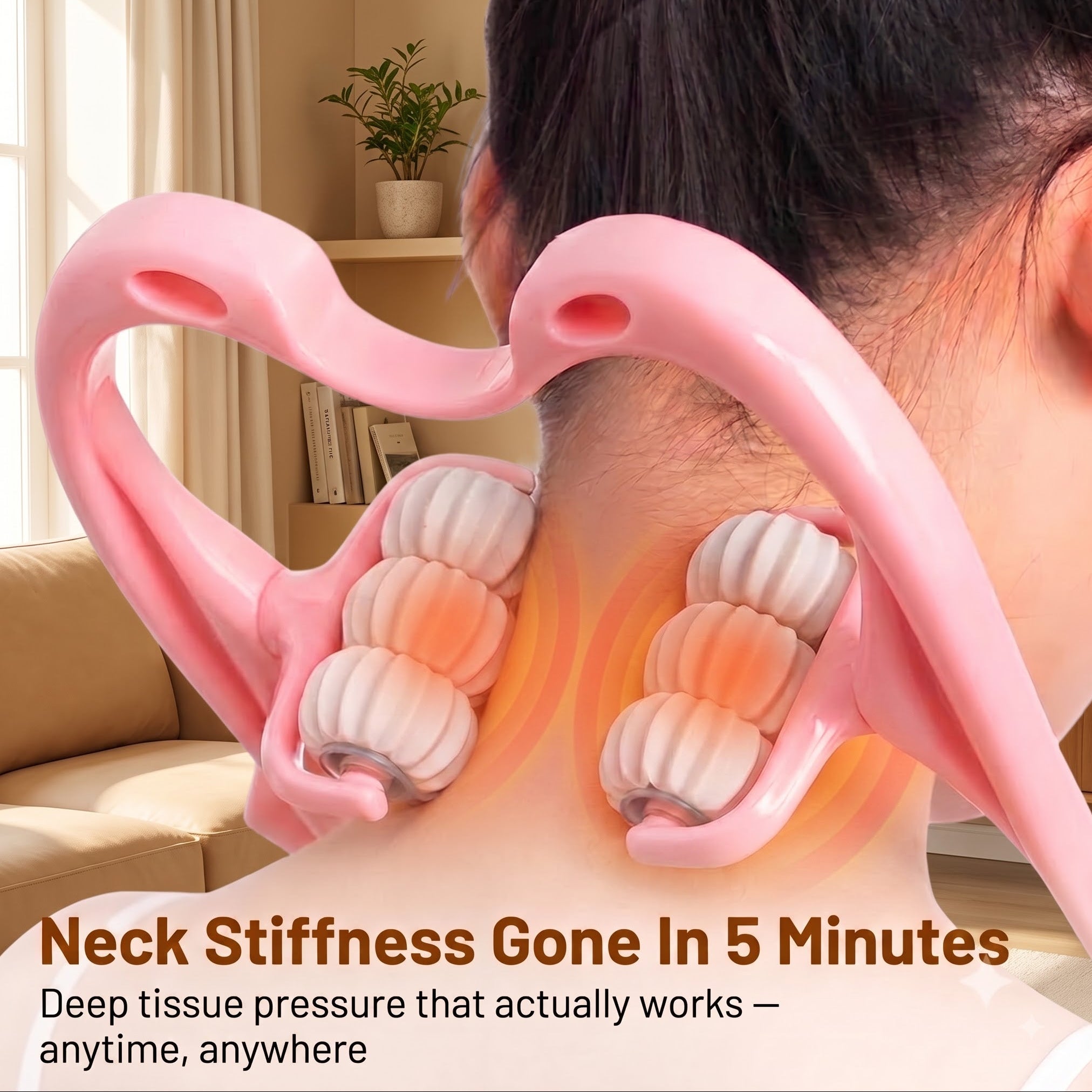 Body Massager Roller – Handheld Deep Tissue Pain Relief Tool