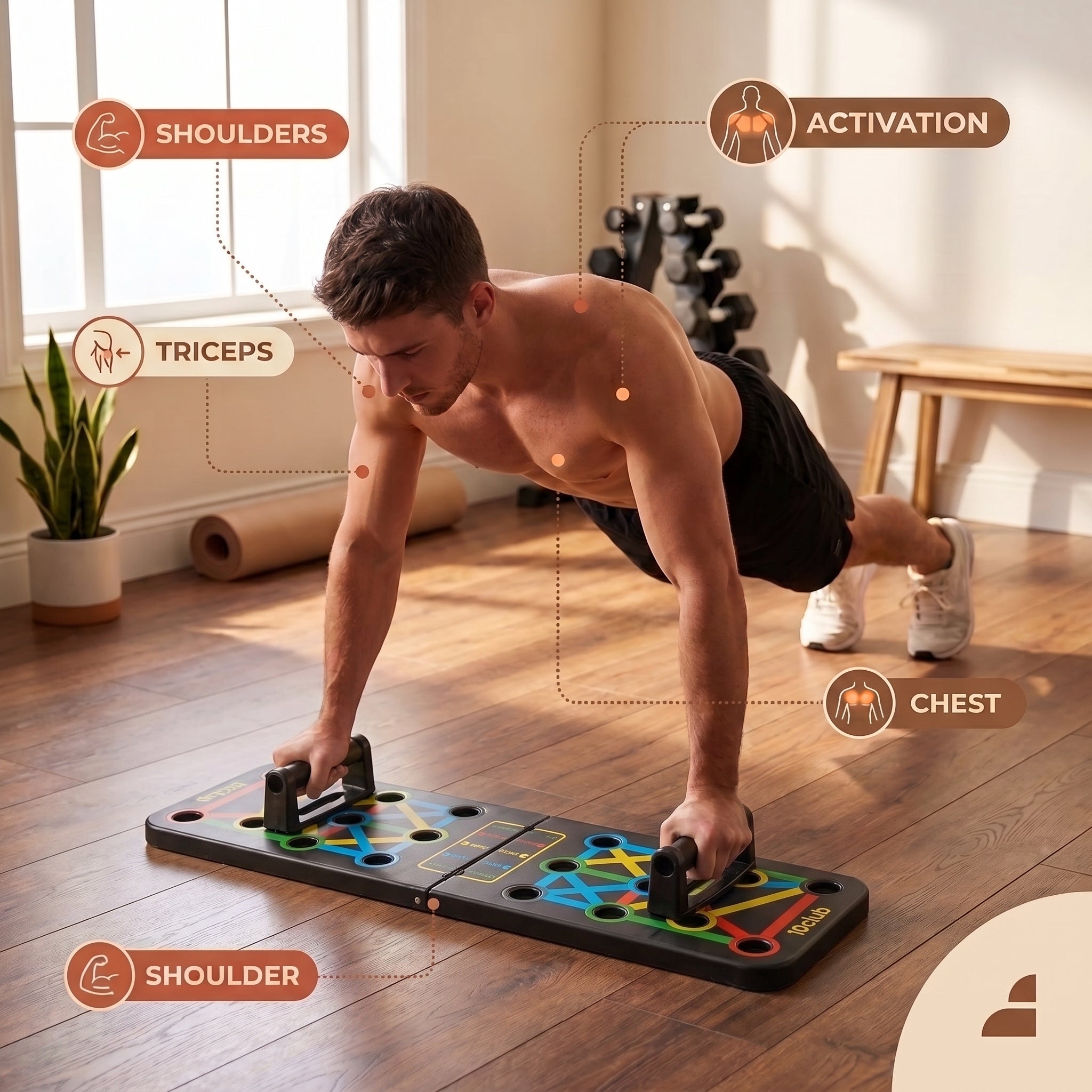 16-in-1 Push Up Board